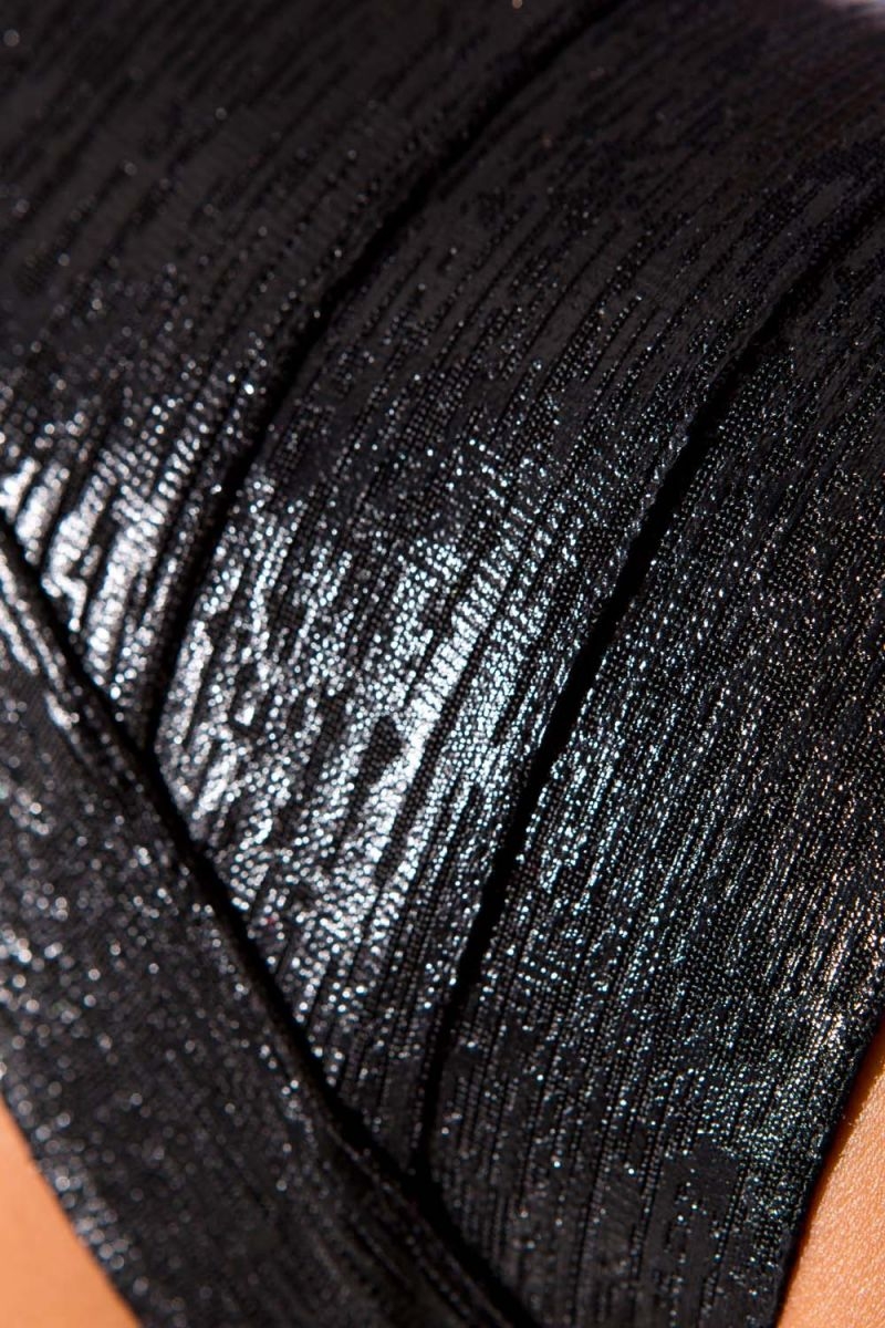 Vestido Bandage Negro Brillante